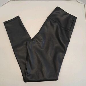 Hollister Women’s Black Faux Leather Ultra High Rise Leggings Size M
